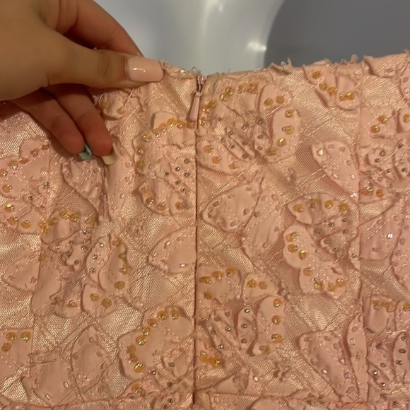 LE GALA BY MON CHERI 𝅺Blush Pink Strapless Prom Dress! - Picture 4 of 4